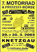 Plakat der Motorrad-B&ouml;rse 2003